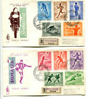 Somalia AFIS FDC Venetia 1958 Sport  Viaggiata Racc. Per L'Italia - Somalie (AFIS)