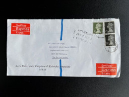 GREAT BRITAIN 1987 EXPRESS LETTER OXFORD TO TILBURG 27-06-1987 GROOT BRITTANNIE EXPRES - Storia Postale