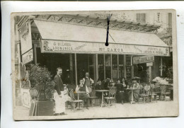 Paris  Carte Photo Café Camus Arrondissement à Identifier - Zonder Classificatie