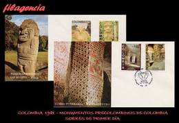 AMERICA. COLOMBIA SPD-FDC. 1981 MONUMENTOS PRECOLOMBINOS. PARQUE DE SAN AGUSTÍN - Colombia