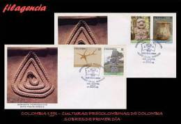 AMERICA. COLOMBIA SPD-FDC. 1991 CULTURAS PRECOLOMBINAS DE COLOMBIA - Colombia