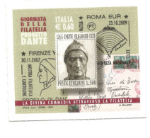 (REPUBBLICA ITALIANA) 2011, GIORNATA DELLA FILATELIA, PROGETTO DANTE - Serie Di 1 Francobollo Nuovo MNH** - 2011-20: Mint/hinged