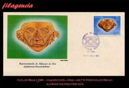 AMERICA. COLOMBIA SPD-FDC. 1988 MUSEO DEL ORO. ARTE PRECOLOMBINO - Colombia