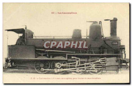 CPA Locomotive Train PO Locomotive A 8 Roues Accouplees Pour Trains De Marchandises - Matériel