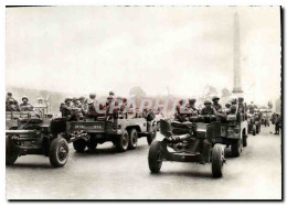 CPM Militaria 2eme Guerre Mondiale Liberation De Paris L&#39artillerie De Campagne Americaine Place  - Guerre 1939-45