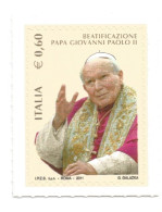 (REPUBBLICA ITALIANA) 2011, BEATIFICAZIONE GIOVANNI PAOLO II - Serie Di 1 Francobollo Nuovo MNH** - 2011-20: Mint/hinged