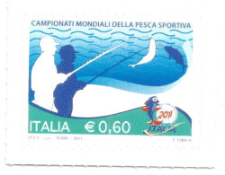 (REPUBBLICA ITALIANA) 2011, CAMPIONATI MONDIALI DELLA PESCA SPORTIVA - Serie Di 1 Francobollo Nuovo MNH** - 2011-20:  Nuovi