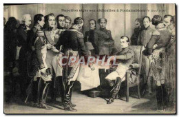 CPA Napoleon Signe Son Abdication A Fontainebleau 4 Avril 1814 - Storia