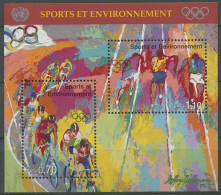 UNO Genf 1996 100 Jahre Olympische Spiele D. Neuzeit Block 8 Postfrisch (C14019) - Blocks & Sheetlets