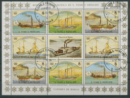 Sao Tome E Principe 1984 Schiffe 916/19 Kleinbogen Gestempelt (G20712) - Sao Tome And Principe