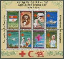 Korea (Nord) 1980 Rotes Kreuz 1976/83 Kleinbogen Postfrisch (SG21204) - Corée Du Nord