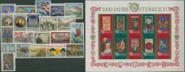 Österreich Jahrgang 1996 Komplett Postfrisch (SG6388) - Volledige Jaargang