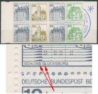 Berlin Markenheftchen 1980 B & S Mit Plattenfehler MH 11 B PF VIII Postfrisch - Abarten Und Kuriositäten