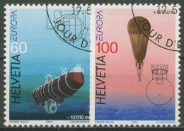 Schweiz 1994 Europa CEPT Entdeckungen Erfindungen U-Boot Ballon 1525/26 Gestemp. - Usados