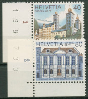 Schweiz 1978 Europa CEPT Baudenkmäler Rathaus Bern 1128/29 Ecke Postfrisch - Ongebruikt