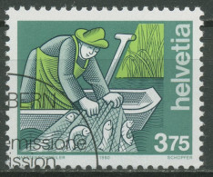 Schweiz 1990 Berufe Fischer 1413 Gestempelt - Usados