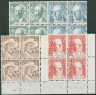 Schweiz 1979 Persönlichkeiten Schriftsteller 1146/49 4er-Block Postfrisch - Unused Stamps
