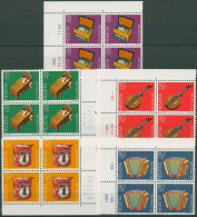 Schweiz 1985 Pro Patria Musikinstrumente 1296/00 4er-Block Postfrisch - Unused Stamps