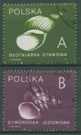 Polen 1990 Inlandspost Tiere Schnecken 3273/74 C Gestempelt - Used Stamps