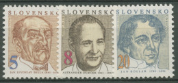 Slowakei 1993 Persönlichkeiten Künstler 171/73 Postfrisch - Ungebraucht