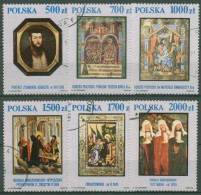 Polen 1991 Nationalmuseum Krakau Gemälde Miniaturen 3306/11 Gestempelt - Used Stamps