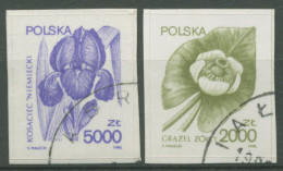 Polen 1990 Heilpflanzen Seerose Lilie 3277/78 Gestempelt - Gebruikt