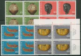 Schweiz 1973 Pro Patria Archäologische Funde 996/99 4er-Block Postfrisch - Nuovi