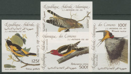 Komoren 1985 Geburtstag Audubons Vögel Bussard Specht 726/29 B Postfrisch - Comores (1975-...)