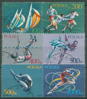Polen 1990 Sport Segeln Eiskunstlauf Leichtathletik 3258/63 Gestempelt - Usados