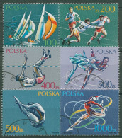 Polen 1990 Sport Segeln Eiskunstlauf Leichtathletik 3258/63 Gestempelt - Gebraucht