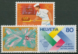 Schweiz 1985 Ereignisse Bäckereiverband Radio Postkongress 1301/03 Postfrisch - Ungebraucht