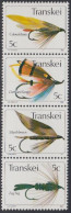 Südafrika - Transkei Mi.Nr. Zdr.66,65,69,68 Senkr. Künstliche Fliegen  - Other & Unclassified