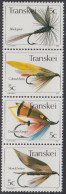 Südafrika - Transkei Mi.Nr. Zdr.67,66,65,69 Senkr. Künstliche Fliegen  - Other & Unclassified