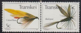 Südafrika - Transkei Mi.Nr. Zdr.66,67 Waag. Künstliche Fliegen  - Other & Unclassified