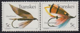 Südafrika - Transkei Mi.Nr. Zdr.69,65 Waag. Künstliche Fliegen  - Other & Unclassified