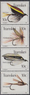 Südafrika - Transkei Mi.Nr. Zdr.87,83,84,85 Senkr. Künstliche Fliegen  - Andere & Zonder Classificatie