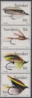 Südafrika - Transkei Mi.Nr. Zdr.84,85,86,87 Senkr. Künstliche Fliegen  - Andere & Zonder Classificatie
