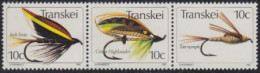 Südafrika - Transkei Mi.Nr. Zdr.87,86,85 Waag. Künstliche Fliegen  - Andere & Zonder Classificatie