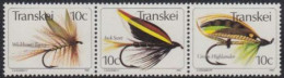 Südafrika - Transkei Mi.Nr. Zdr.83,87,86 Waag. Künstliche Fliegen  - Other & Unclassified