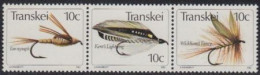 Südafrika - Transkei Mi.Nr. Zdr.85,84,83 Waag. Künstliche Fliegen  - Other & Unclassified