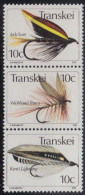 Südafrika - Transkei Mi.Nr. Zdr.87,83,84 Senkr. Künstliche Fliegen  - Other & Unclassified