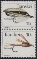 Südafrika - Transkei Mi.Nr. Zdr.84,85 Senkr. Künstliche Fliegen  - Andere & Zonder Classificatie