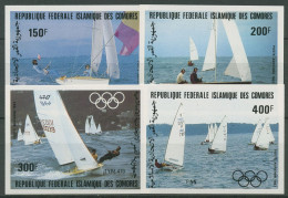 Komoren 1983 Olympische Spiele Los Angeles Segeln 686/89 B Postfrisch - Comores (1975-...)