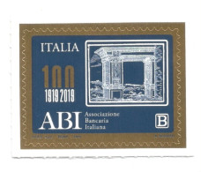 (REPUBBLICA ITALIANA) 2019, ASSOCIAZIONE BANCARIA ITALIANA, ABI - Serie Di 1 Francobollo Nuovo MNH - 2011-20: Neufs