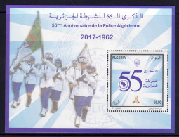 Police // Algérie //  Bloc-feuillet Neuf ** 55ème Anniversaire De La Police Algérienne - Polizei - Gendarmerie