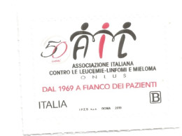 (REPUBBLICA ITALIANA) 2019, ASSOCIAZIONE ITALIANA CONTRO LEUCEMIE-LINFOMI-MIELOMI AIL - Serie Di 1 Francobollo Nuovo MNH - 2011-20: Mint/hinged