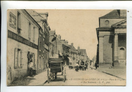 Saint Georges Sur Loire Maine Et Loire Place De L'église Et Rue Nationale - Saint Georges Sur Loire