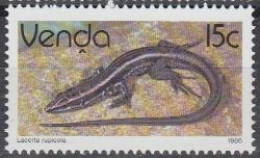 Südafrika - Venda Mi.Nr. 130y Freim. Reptilien, Eidechse (15) - Andere & Zonder Classificatie