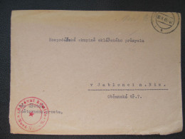 BRIEF Nová Ves Nad Nisou - Jablonec N.N. 1945 Správní Komise /// P4326 - Brieven En Documenten
