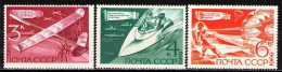 Russia 1969 Sc3684-86 Mi3712-14 3v Mnh Model Aircraft - Unused Stamps